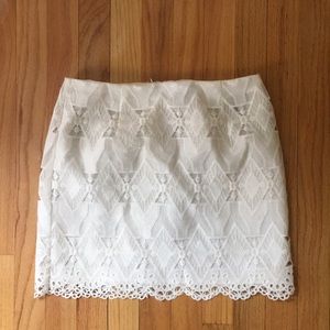White Lace Skirt